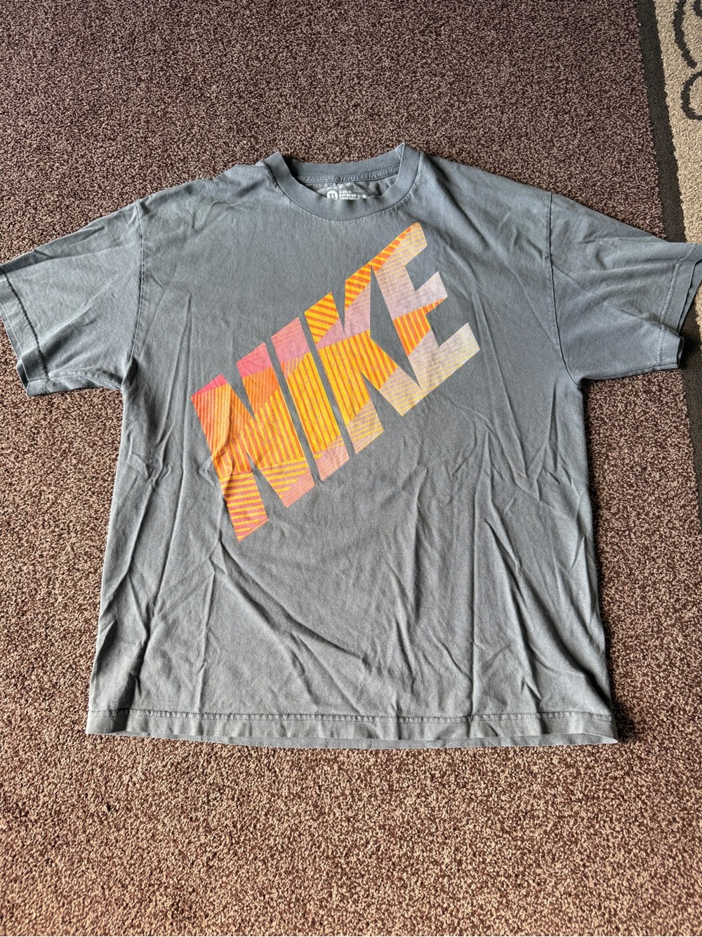 Vintage Nike 90’s Logo Tee with Orange Gradient Graphic
